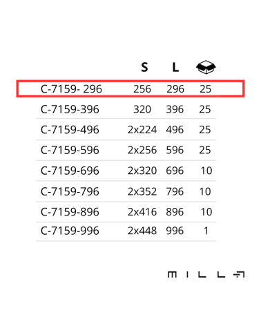 Puxador de móvel LEXA com legendas