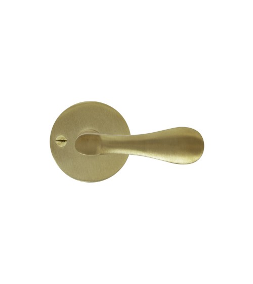 Puxador de porta dourado acetinado em latão 289 - puxador design