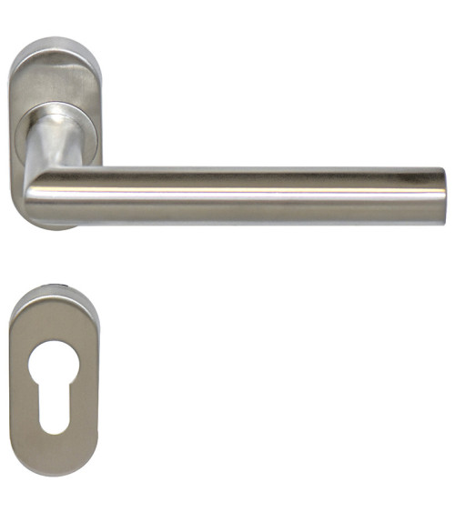 Puxador de porta Altesse+escudo inox 316 para ambientes salinos EUROWALE