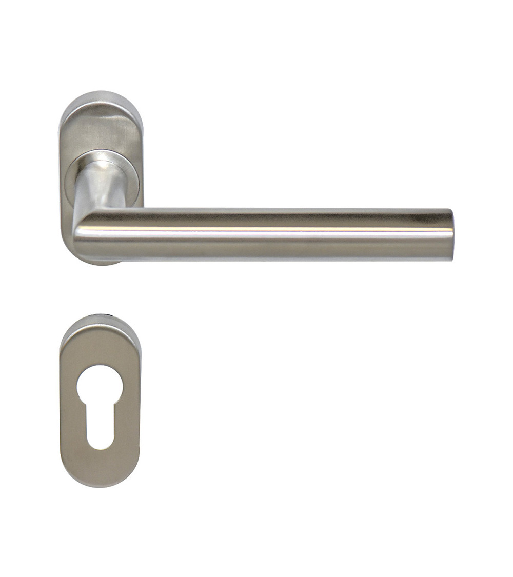 Puxador de porta Altesse+escudo inox 316 para ambientes salinos EUROWALE