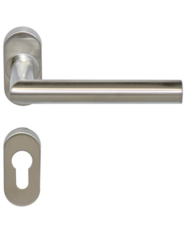 Puxador de porta Altesse+escudo inox 316 para ambientes salinos EUROWALE