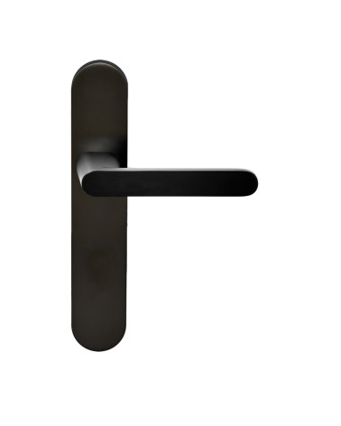 Puxador Solea preto placa WC