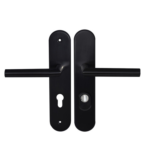 Conjunto de maçanetas de segurança Altesse preto EUROWALE