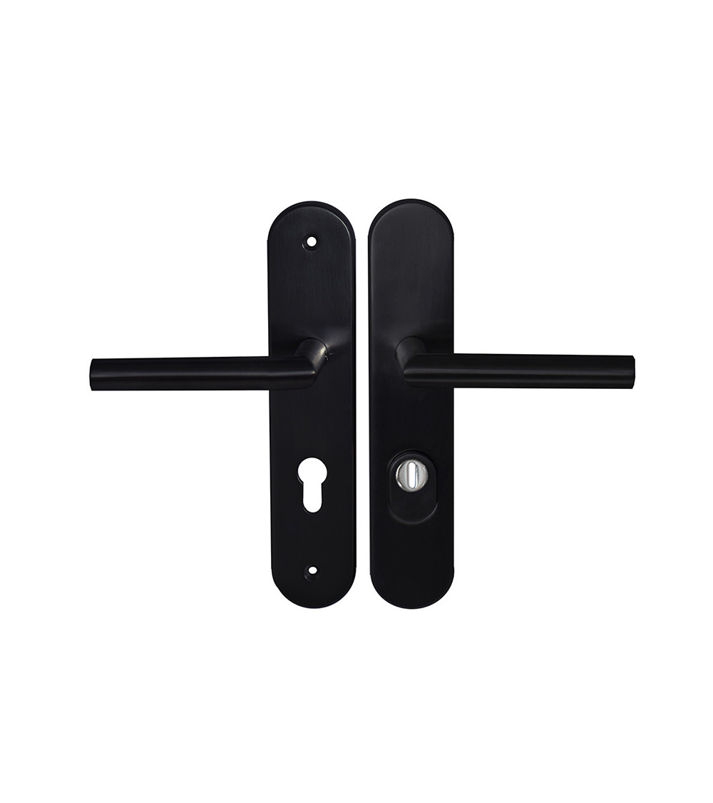 Conjunto de maçanetas de segurança Altesse preto EUROWALE