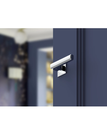 Puxador de porta Royal Slim cor cromado polido