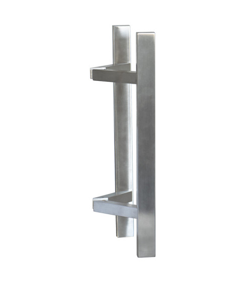 Puxador desviado Retangular em T inox duplo EUROWALE