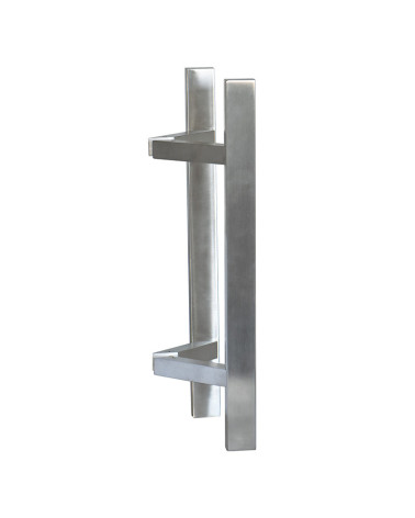 Puxador desviado Retangular em T inox duplo EUROWALE