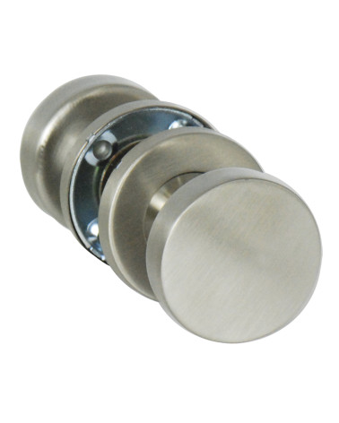 Puxador de porta botão duplo Cilindro plano inox EUROWALE