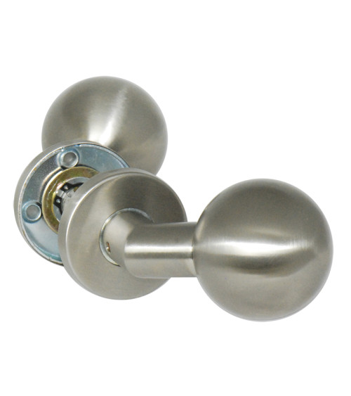 Puxador de porta bola dupla desviada roseta redonda EUROWALE