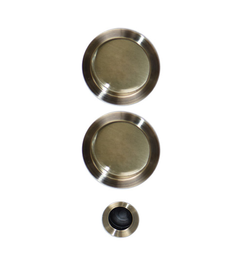 Kit de correr Bronze espelhos redondos BDC