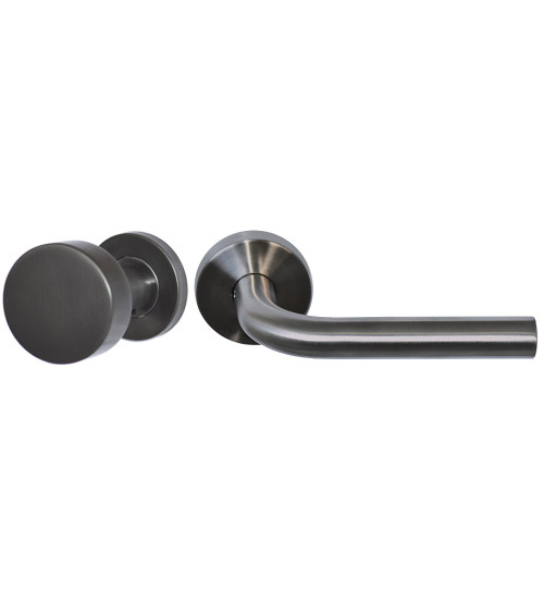 Conjunto palier Cilindro/Noblesse Cinzento Luz PVD EUROWALE