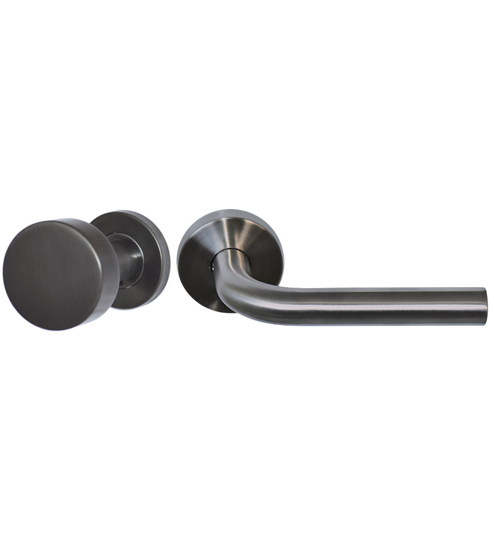 Conjunto palier Cilindro/Noblesse Cinzento Luz PVD EUROWALE