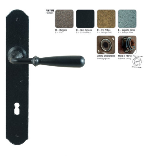 Puxador de porta cor ferrugem FON