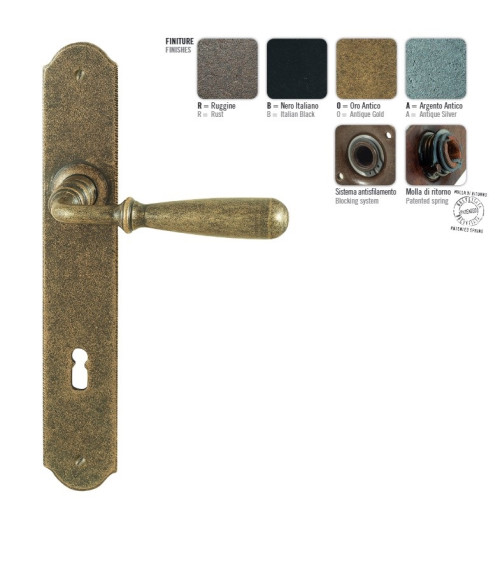 Puxador de porta cor ferrugem FON