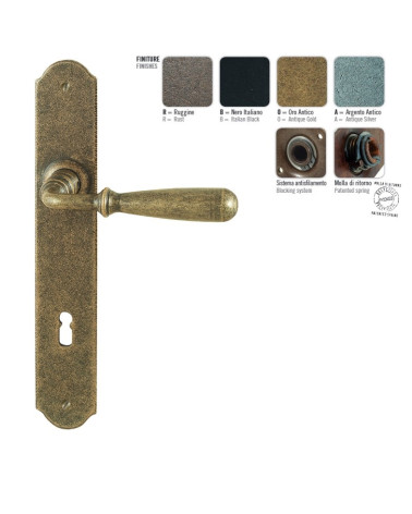 Puxador de porta cor ouro antigo FON