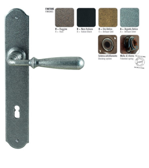 Puxador de porta cor ferrugem FON