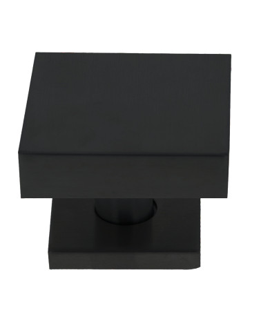 Botão de Porta Quadrado 70x70mm Centro em Inox com Escudo 52mm
