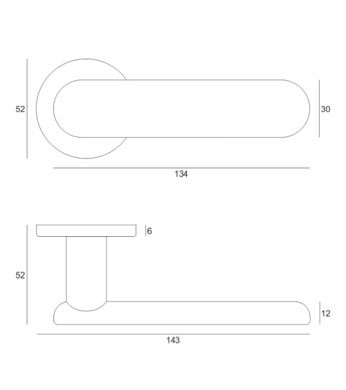 Puxador de porta estilo minimalista MAFF design