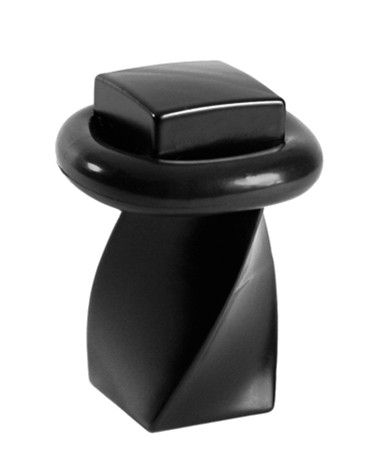 Batente de porta retro preto mate modelo Elisabeth