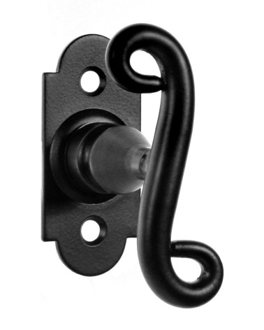 Puxador de janela cremona retro preto mate – Coleção Charlotte
