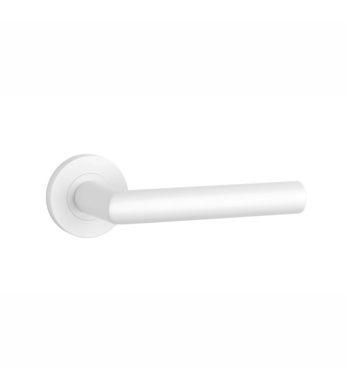 Puxadores de porta branco oval