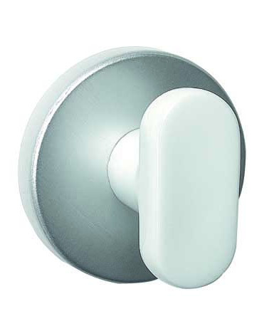Puxador de porta em porcelana branca Merigous Delo Lido Croisillon