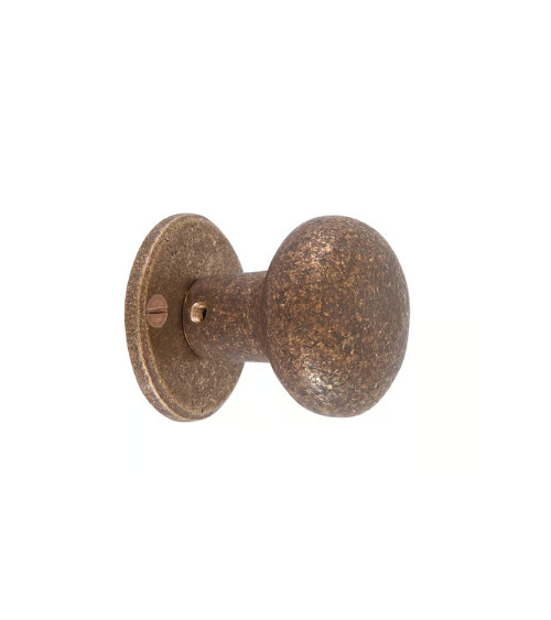 PAR BOTÃO DE PORTA PHR /50 FERRO ENVELHECIDO - PRETO (VO) 45mm