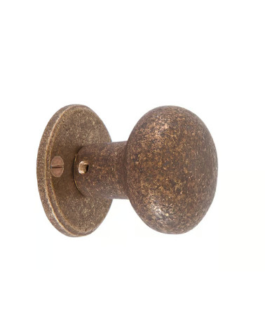 PAR DE BOTÕES DE PORTA PHR /50 FERRO ENVELHECIDO - (VO) 45mm