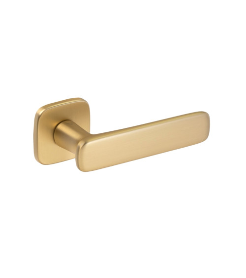 Puxador de porta dourado acetinado FLOW puxador design
