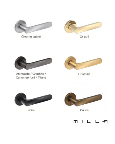 Puxador de porta minimalista RITA design com 7 variações