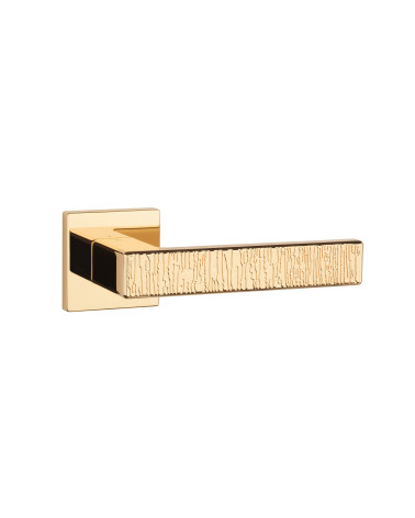 Puxador de porta AMARYLIA design acabamento ouro brilhante