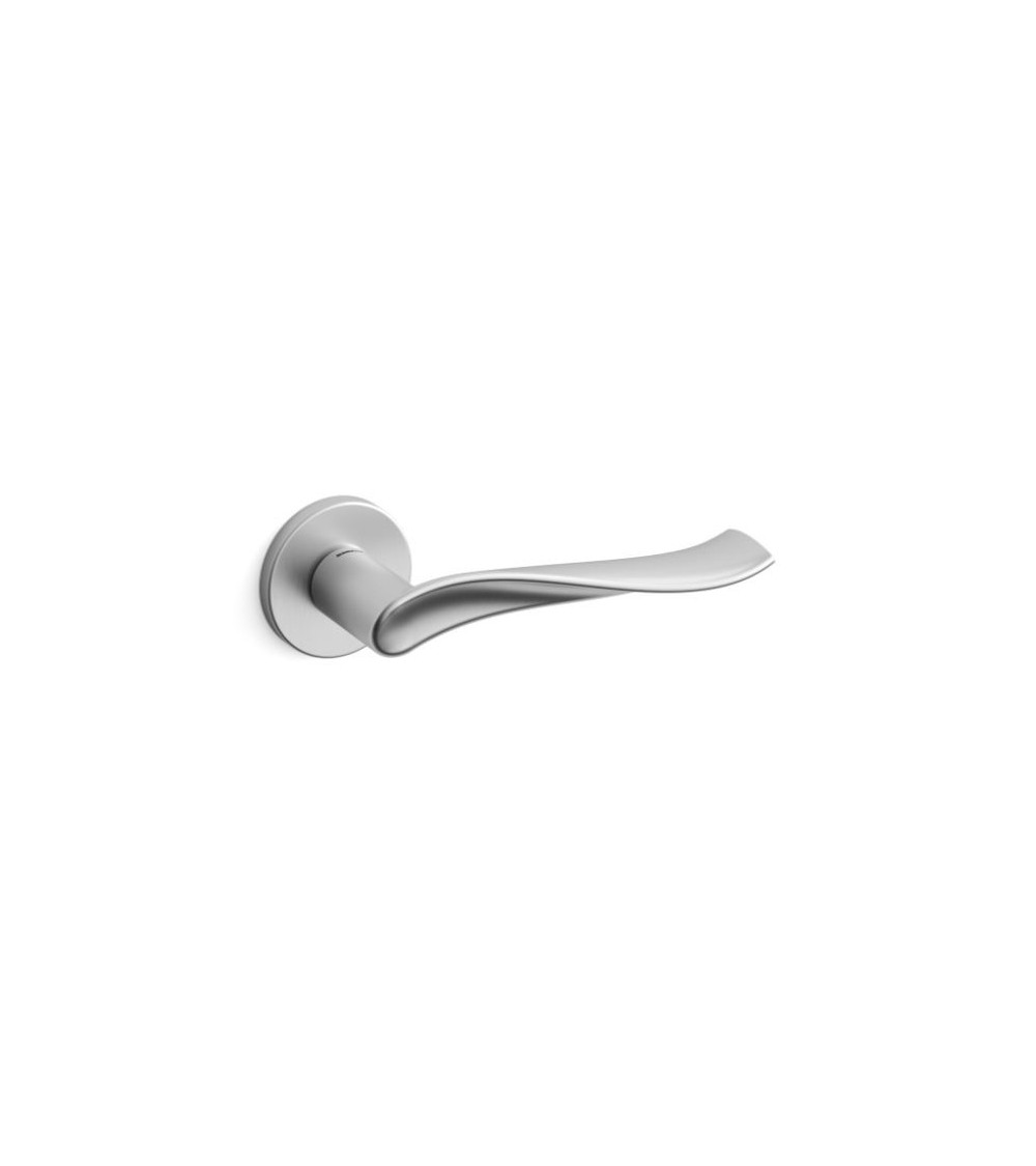 Maçaneta de porta cromada acetinada Mandelli Spin maçaneta design
