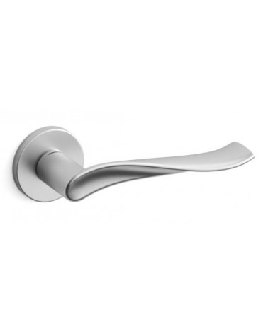 Maçaneta de porta cromada acetinada Mandelli Spin maçaneta design