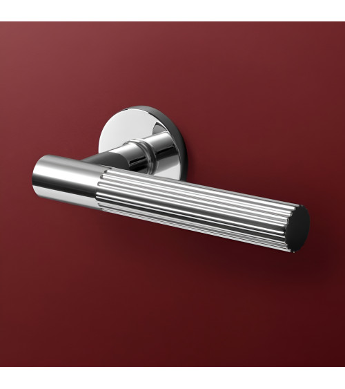 Puxador de porta cromado polido LIVIA design