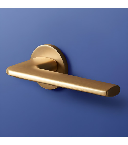 Puxador de porta dourado acetinado ANDREA design