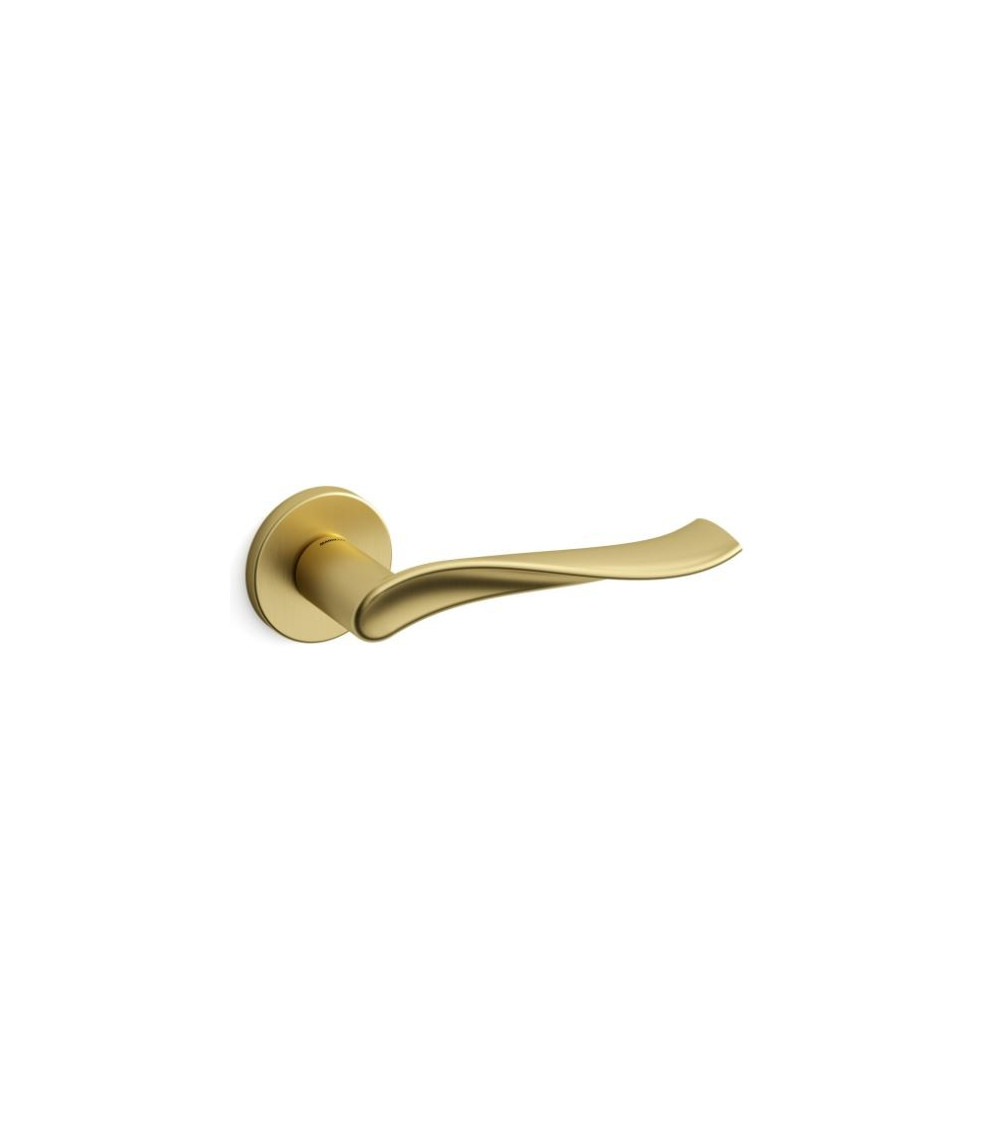 Maçaneta de porta dourada mate Mandelli Spin maçaneta design