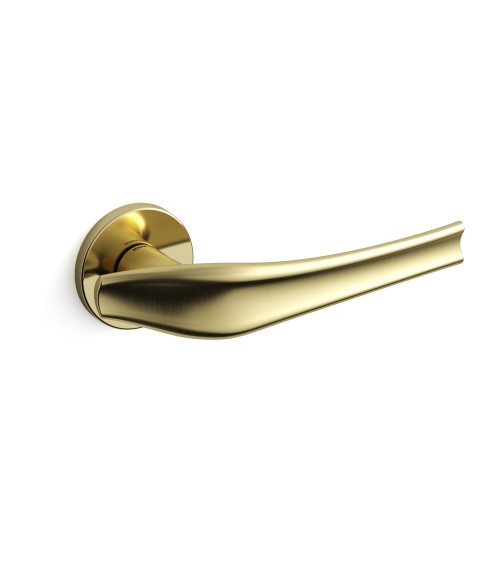 Puxador de porta dourado mate Mandelli Aqualung puxador design