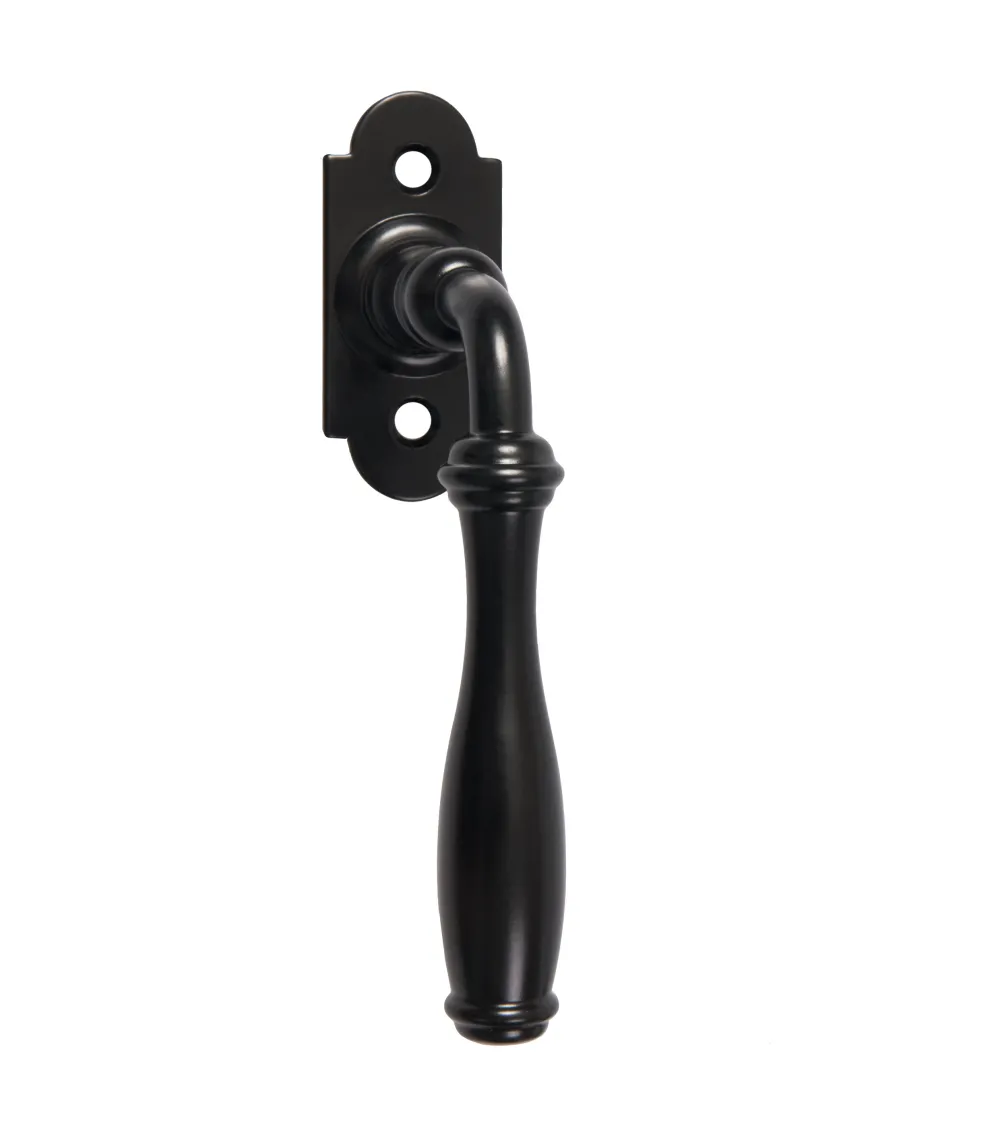 Puxador de janela retro preto mate – Coleção Margarida