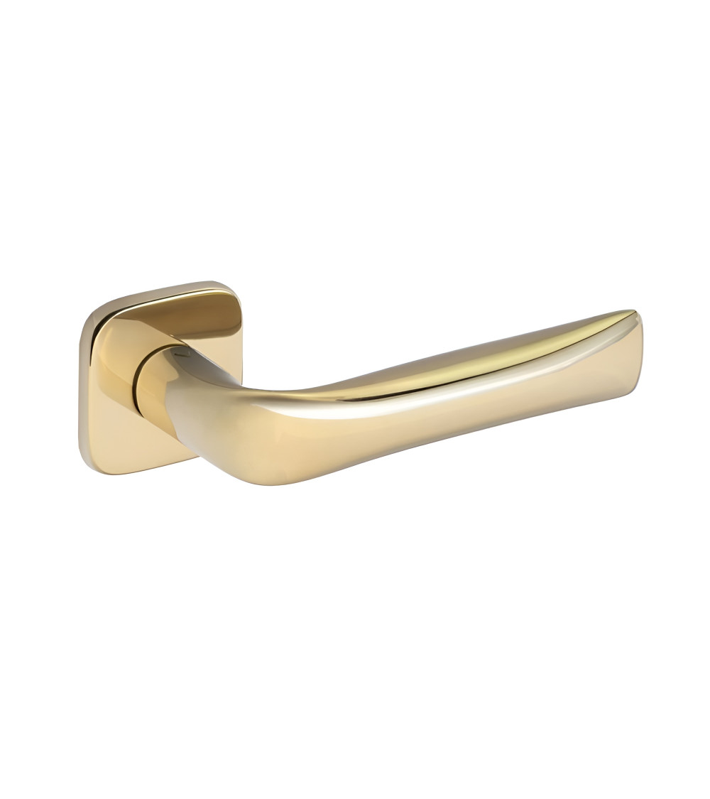 Puxador de porta acabamento ouro polido FOLD