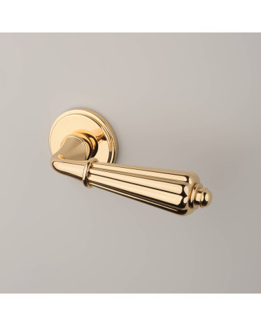 Puxador de porta zamak LIMONA design vista de cima inclinada