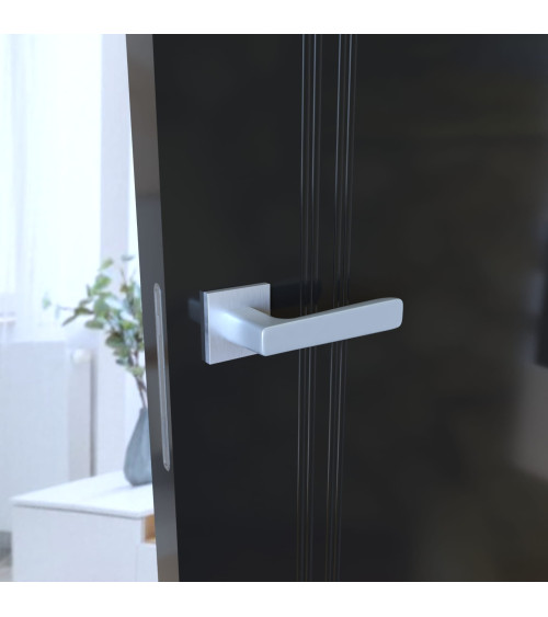 Puxador de porta cromado acetinado PARMA design
