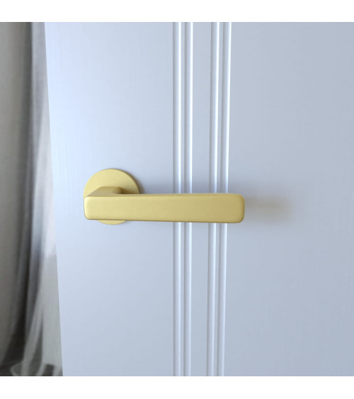 Puxador de porta ouro mate PARMA ferragens design