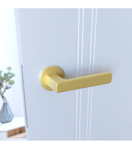 Puxador de porta ouro mate PARMA ferragens design
