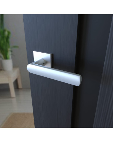 Puxador de porta clássico TORINO ferragem design vista de cima inclinada