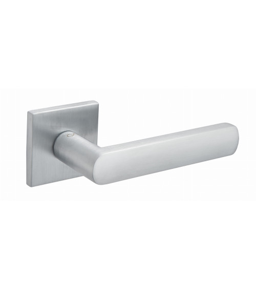 Puxador de porta cromado acetinado TORINO ferragens design