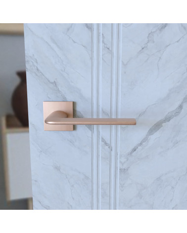 Puxador de porta em cobre STINGER ferragens design vista frontal