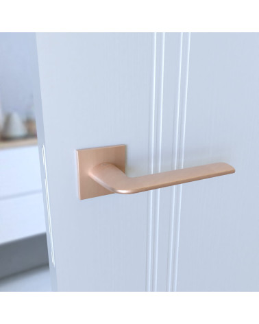 Puxador de porta em cobre STINGER ferragens design vista lateral