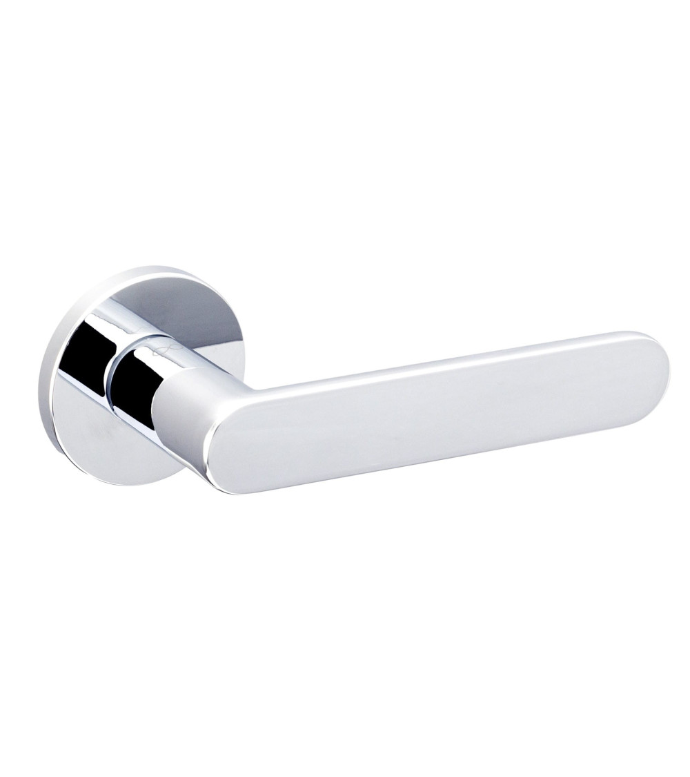 Puxador de porta cromado polido Line Vénus design