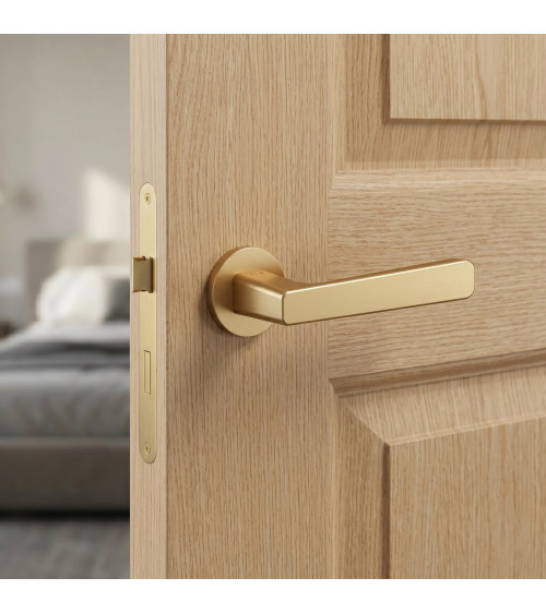 Puxador de porta ouro mate PARMA ferragens design