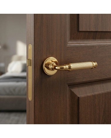 Puxador de porta cor dourado polido NIGELLA